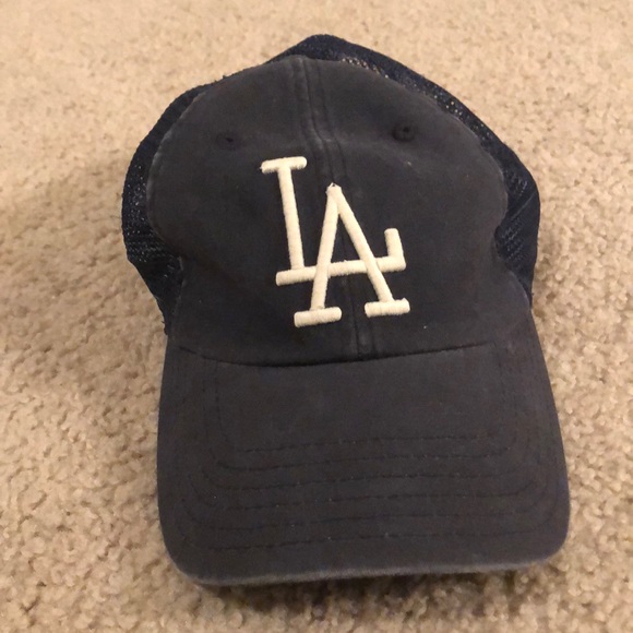 distressed la hat
